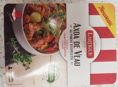 Axoa de veau front packaging