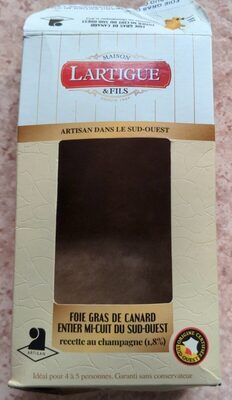 Foie gras de canard entier mi-cuit du sud ouest