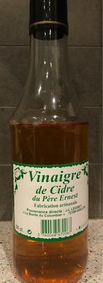 Vinaigre de Cidre du père Ernest front packaging