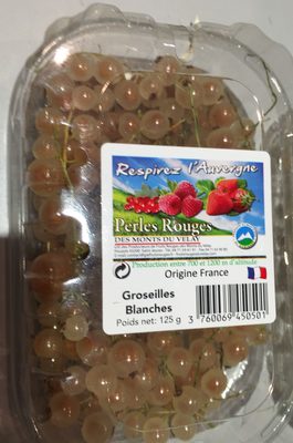 Groseilles blanches front packaging