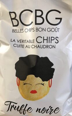 La véritable chips cuite au chaudron Truffe noire front packaging