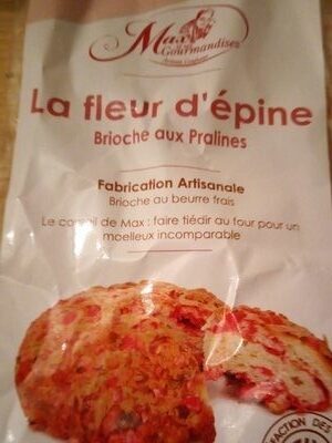 La fleur d'epine brioche aux pralines front packaging