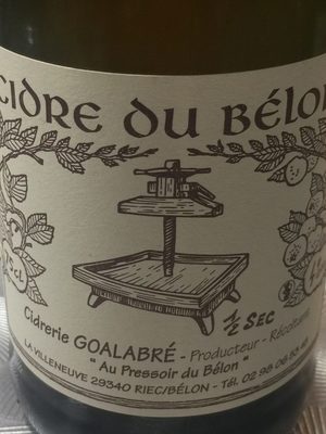 Cidre du bélon