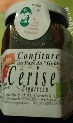 Confiture au pays du "goût Doux" front packaging