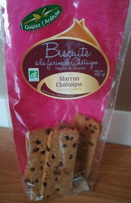 Biscuits à la farine de châtaigne pépites de chocolat