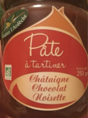 Pate a tartiner chataigne chocolat noisette