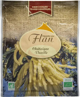 Préparation Flan Châtaigne Vanille front packaging