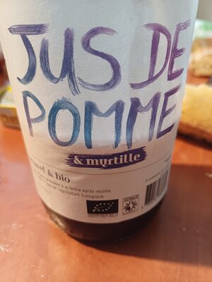 Jus de pomme  & myrtille
