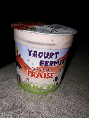 Yaourt fermier fraise