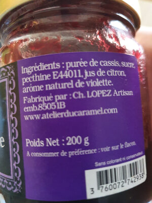 gelee cassis violette