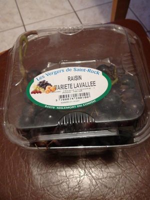 Raisin noir, variété lavallee