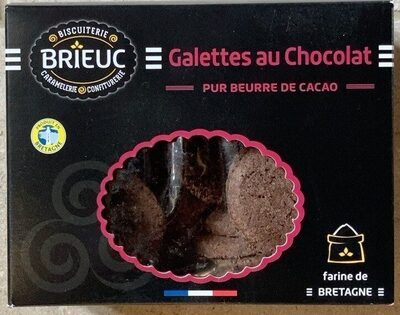 Galettes au chocolat pur beurre de cacao