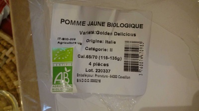 Pomme Jaune Biologique