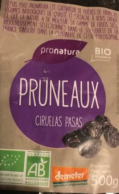 Pruneaux front packaging