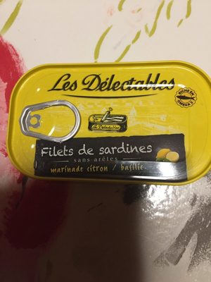 Filet de sardine marinade citron /basilic
