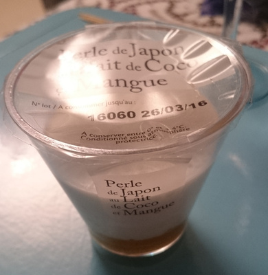 Perle de Japon au lait de coco et mangue