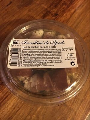 Involtini au fromage et speck mariné