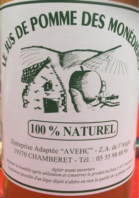 Le jus de pomme des Monédières