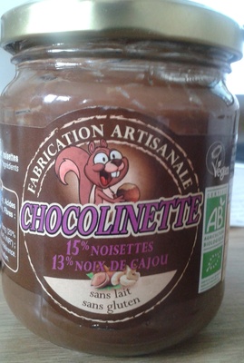 Pâte à tartiner sans lait Chocolinette