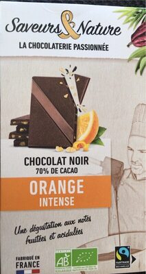 Chocolat noir orange intense