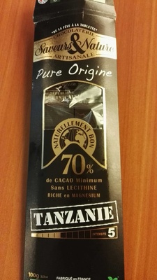 Chocolat noir de Tanzanie