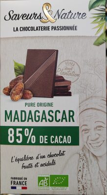 Chocolat noir Madagascar 85%