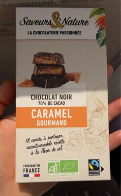 Chocolat noir caramel gourmand