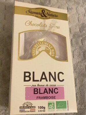 Chocolat blanc framboise