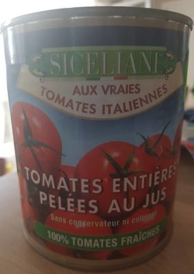 Tomates entières pelées au jus
