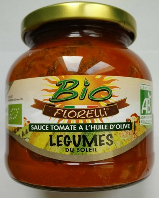 Sauce tomate à l'huile d'olive légumes du soleil