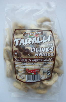 Taralli aux olives noires