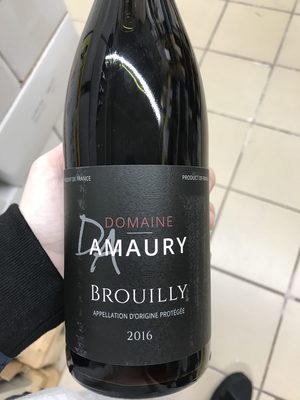 Brouilly 2016 front packaging