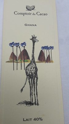 Chocolat lait 40% Ghana