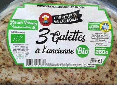 3 Galettes à l'ancienne au blé noir