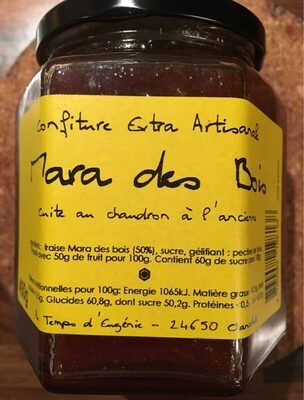 Confiture extra artisanale Mara des bois