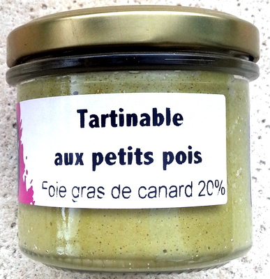 Tartinable aux Petits Pois - Foie Gras de Canard 20%