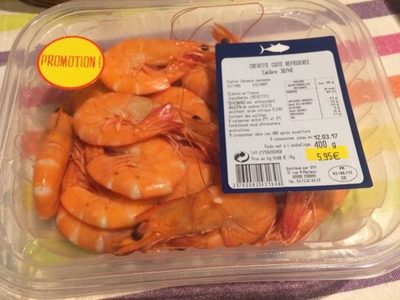 crevette cuite refrigeree calibre 30/40