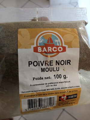 Poivre noir moulu