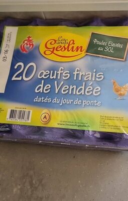 Oeufs frais de Vendée poules élevées au sol