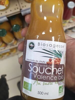 Horchata De Chufa - Concentré De Souchet Bio - 500 ML front packaging