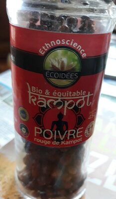 Poivre rouge de Kampot BIO& EQUITABLE (moulin) - moulin