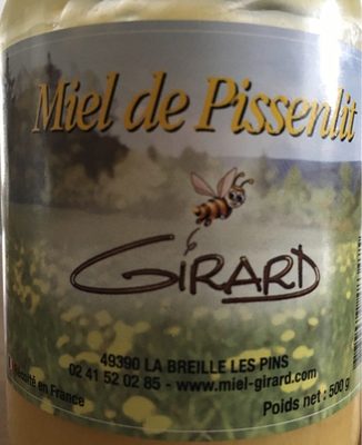 Miel de pissenlit front packaging