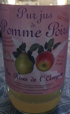 Pur jus de pomme poire