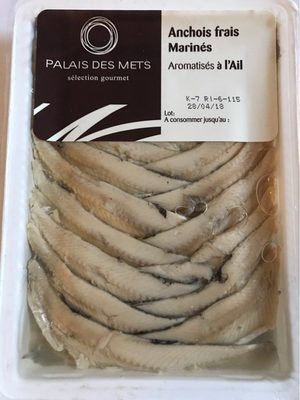Anchois frais marinés front packaging