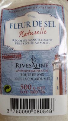 Fleur de sel naturelle front packaging