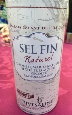 Sel fin naturel front packaging