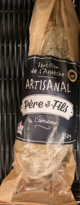 Saucisson sec, d'Ardèche front packaging