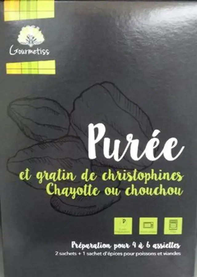 Purée Christophines front packaging