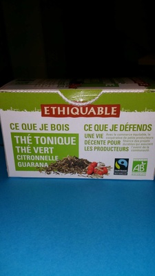 Thé tonique - Thé vert citronnelle guarana