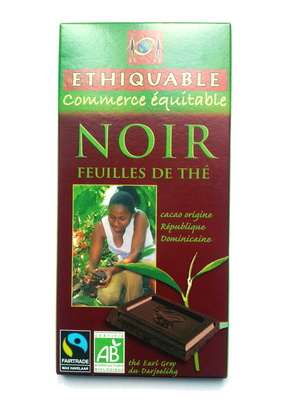 Noir Feuilles de thé front packaging